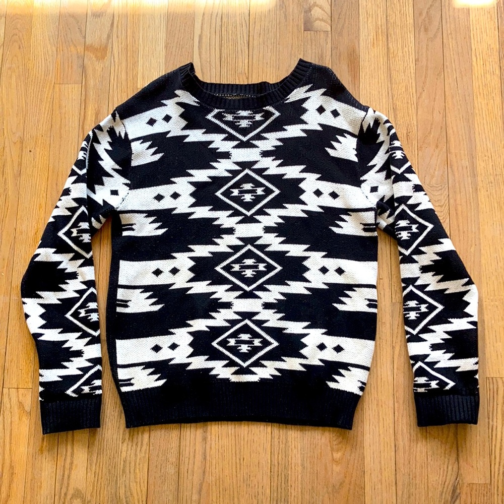 Geometric Print Sweater Men’s Women’s Unisex